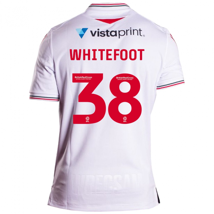 Hombre Camiseta Lily Whitefoot #38 Blanco 2ª Equipación 2023/24 La Camisa Chile