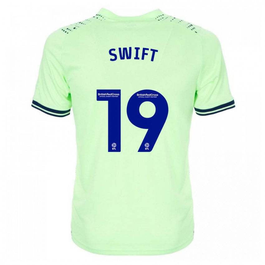 Hombre Camiseta John Swift #19 Armada 2ª Equipación 2023/24 La Camisa Chile