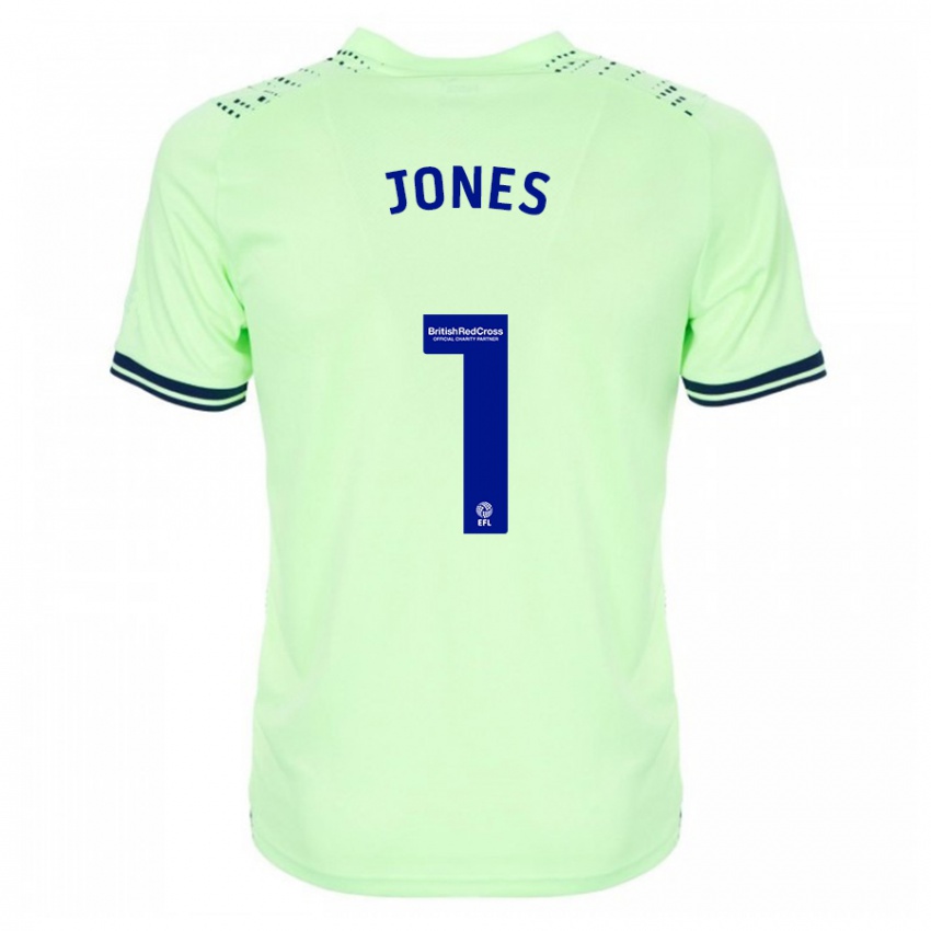 Hombre Camiseta Lucy Jones #1 Armada 2ª Equipación 2023/24 La Camisa Chile