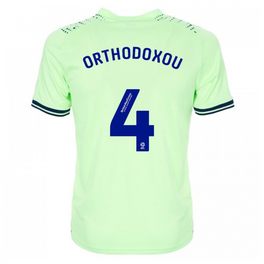 Hombre Camiseta Francesca Orthodoxou #4 Armada 2ª Equipación 2023/24 La Camisa Chile