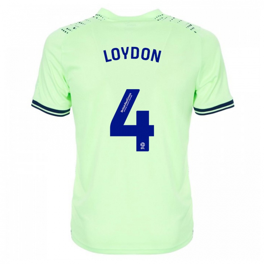 Hombre Camiseta Abi Loydon #4 Armada 2ª Equipación 2023/24 La Camisa Chile