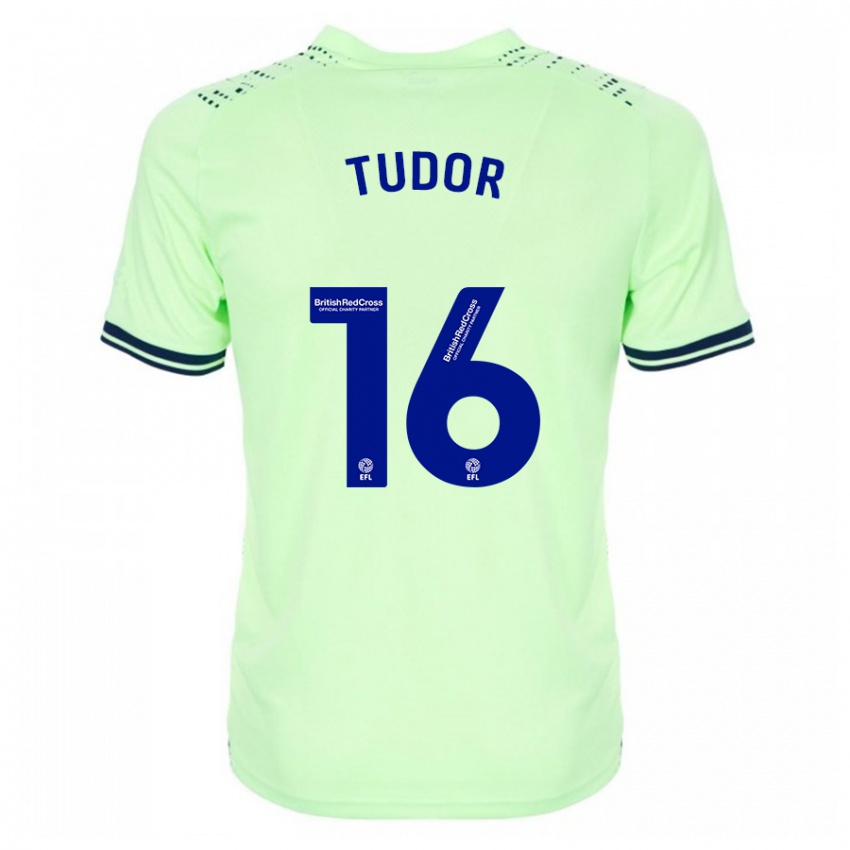 Hombre Camiseta Sophie Tudor #16 Armada 2ª Equipación 2023/24 La Camisa Chile