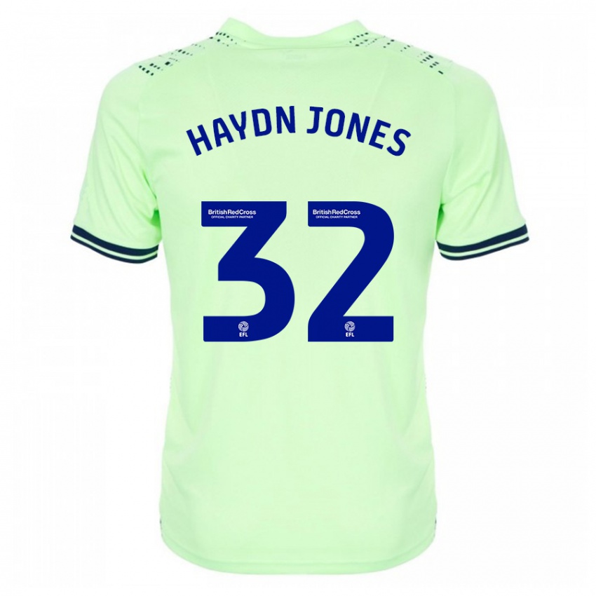 Hombre Camiseta Mackenzie Haydn-Jones #32 Armada 2ª Equipación 2023/24 La Camisa Chile