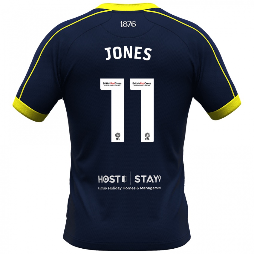 Hombre Camiseta Isaiah Jones #11 Armada 2ª Equipación 2023/24 La Camisa Chile