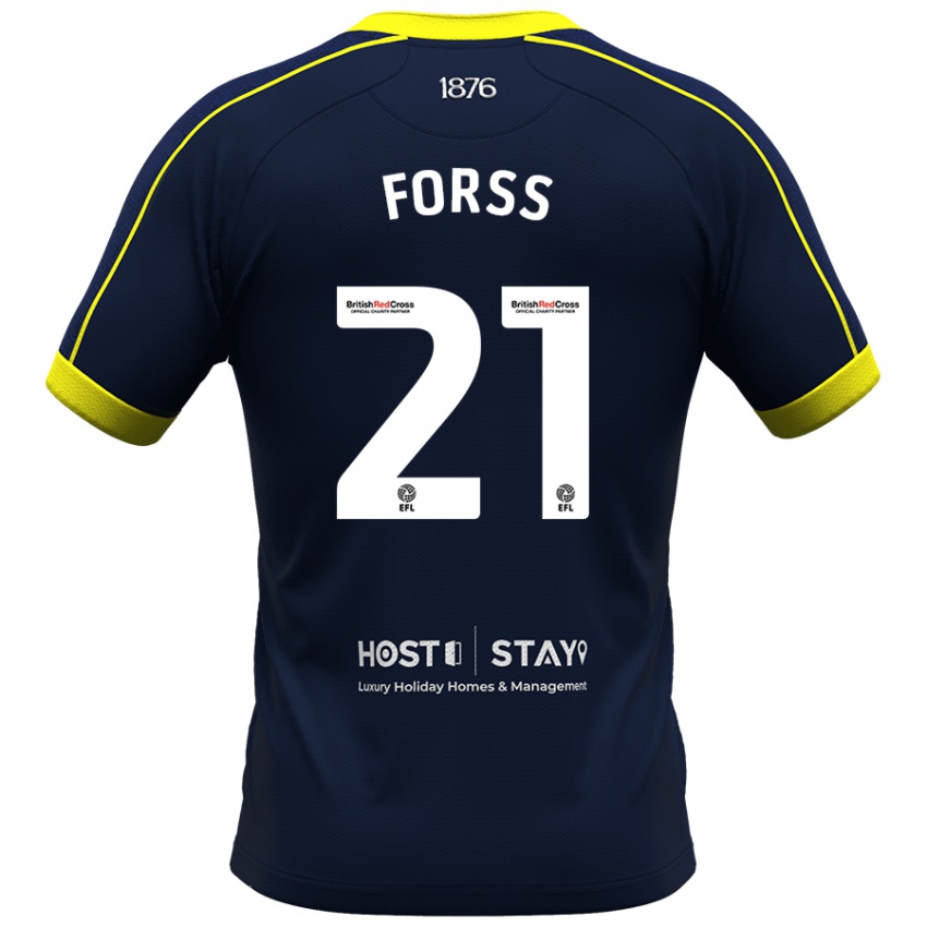 Hombre Camiseta Marcus Forss #21 Armada 2ª Equipación 2023/24 La Camisa Chile