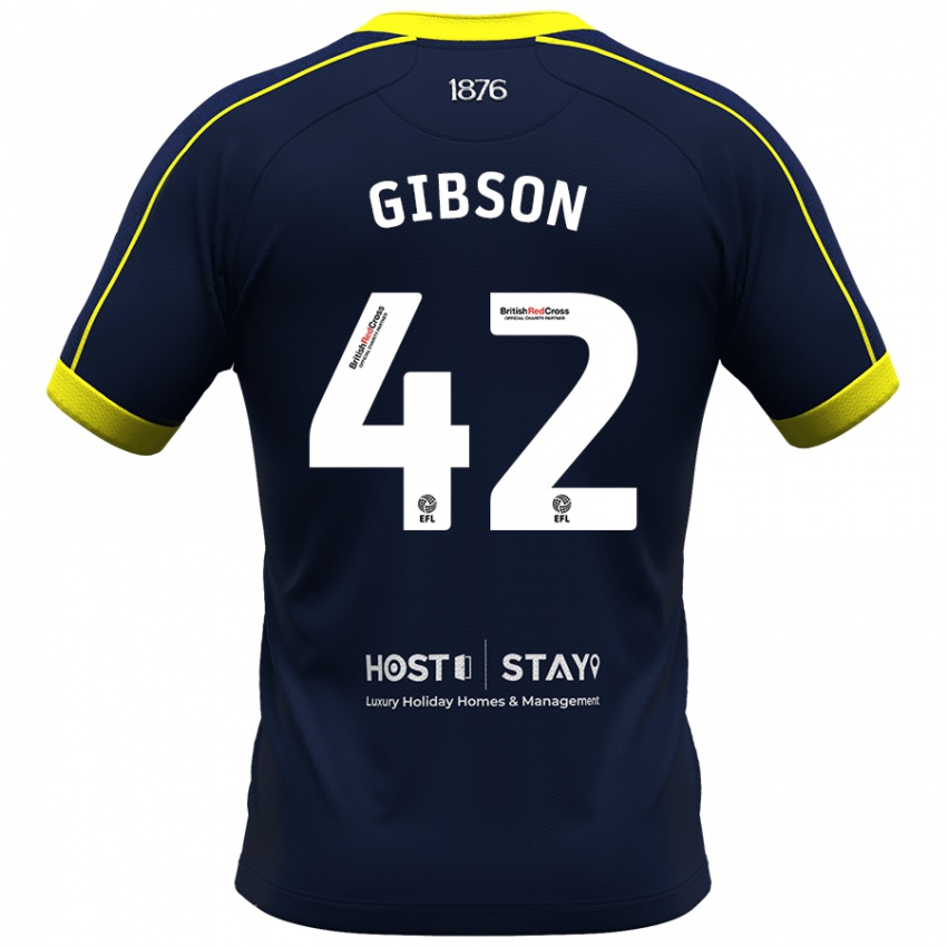 Hombre Camiseta Joseph Gibson #42 Armada 2ª Equipación 2023/24 La Camisa Chile