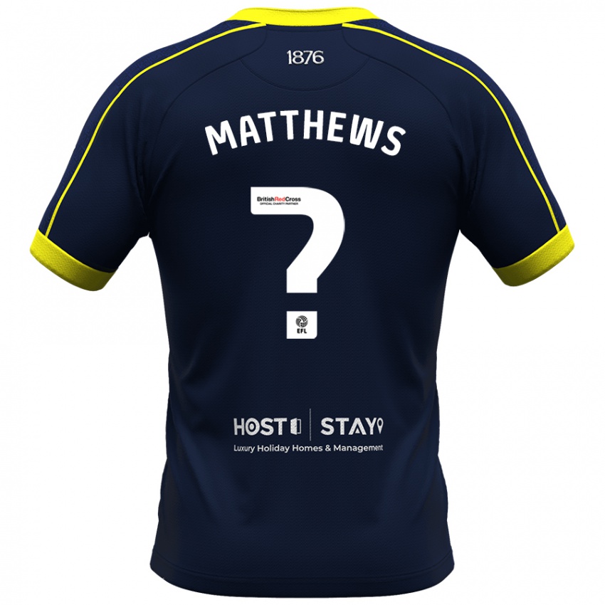 Hombre Camiseta Ajay Matthews #0 Armada 2ª Equipación 2023/24 La Camisa Chile