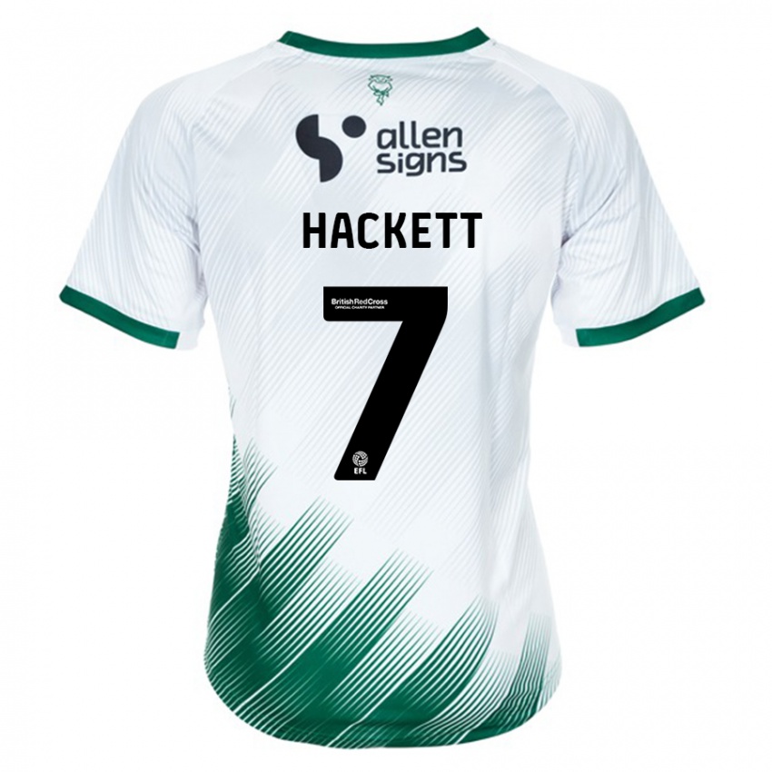 Hombre Camiseta Reeco Hackett #7 Blanco 2ª Equipación 2023/24 La Camisa Chile