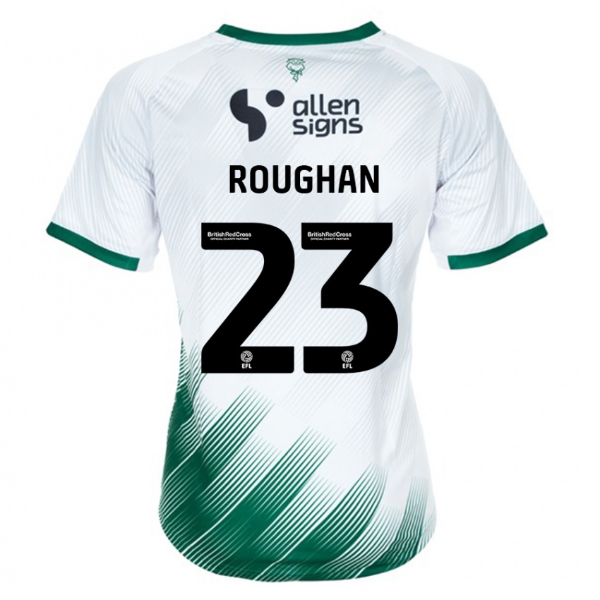 Hombre Camiseta Sean Roughan #23 Blanco 2ª Equipación 2023/24 La Camisa Chile