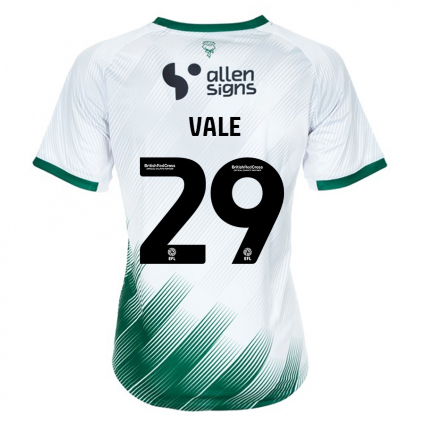 Hombre Camiseta Jack Vale #29 Blanco 2ª Equipación 2023/24 La Camisa Chile