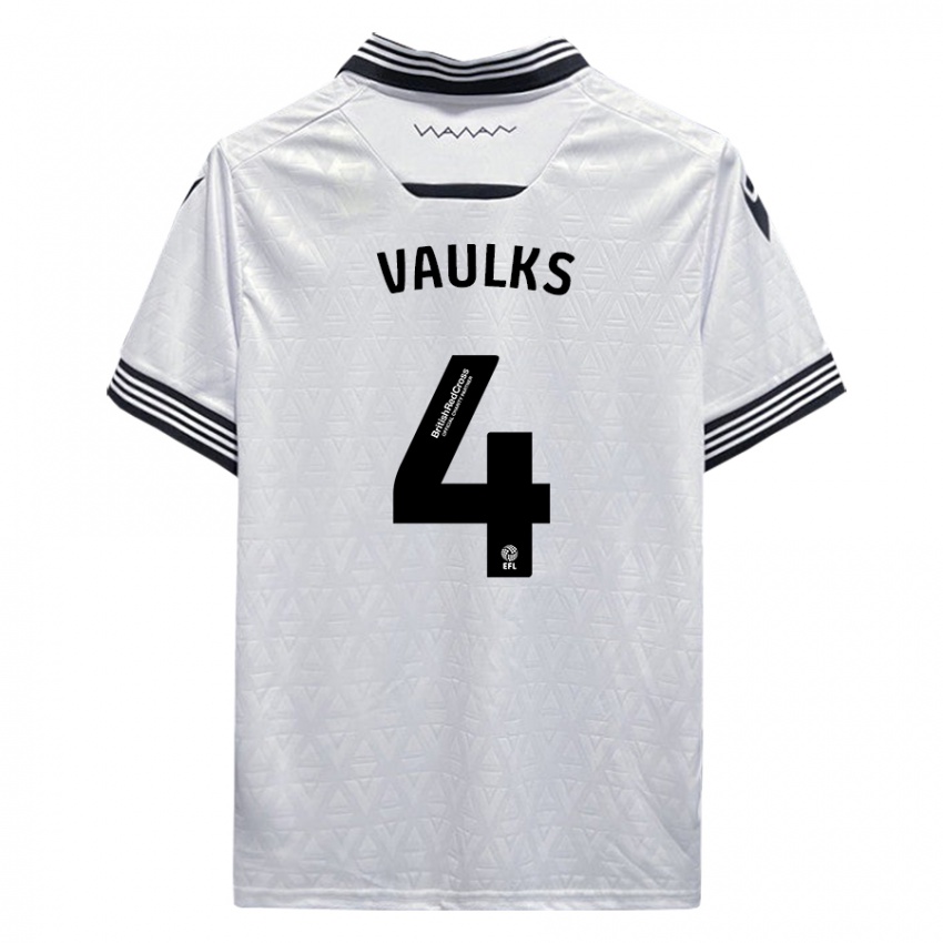 Hombre Camiseta Will Vaulks #4 Blanco 2ª Equipación 2023/24 La Camisa Chile