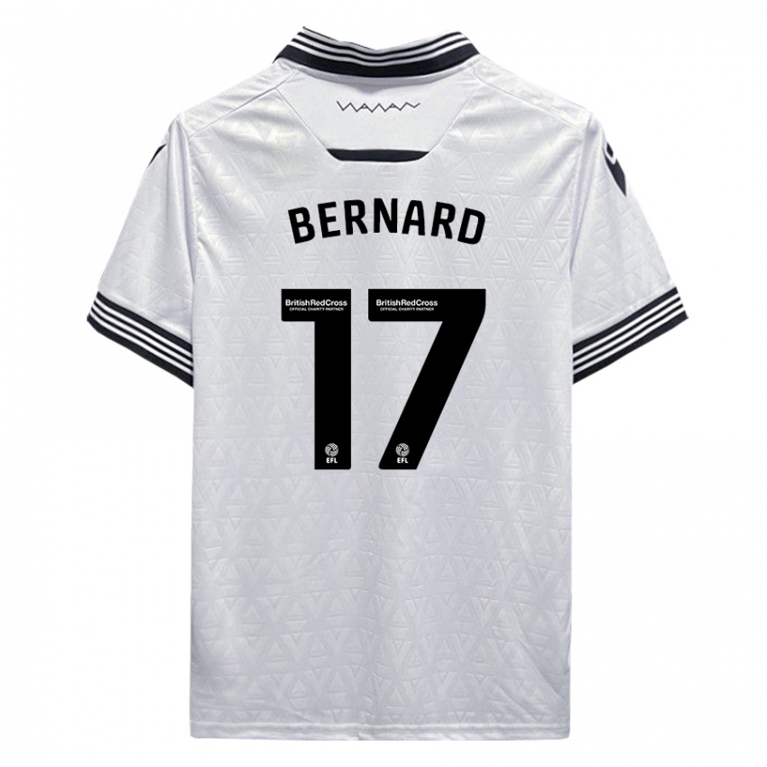 Hombre Camiseta Di'shon Bernard #17 Blanco 2ª Equipación 2023/24 La Camisa Chile