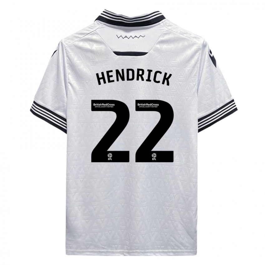Hombre Camiseta Jeff Hendrick #22 Blanco 2ª Equipación 2023/24 La Camisa Chile