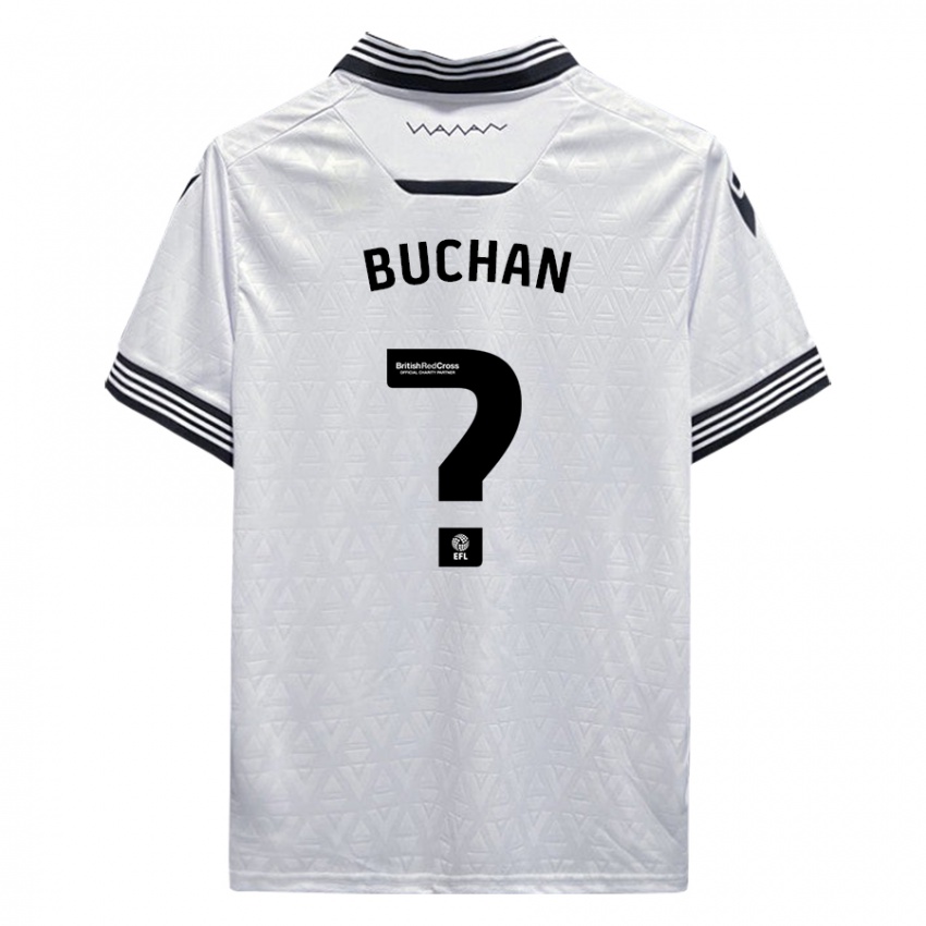 Hombre Camiseta Jay Buchan #0 Blanco 2ª Equipación 2023/24 La Camisa Chile