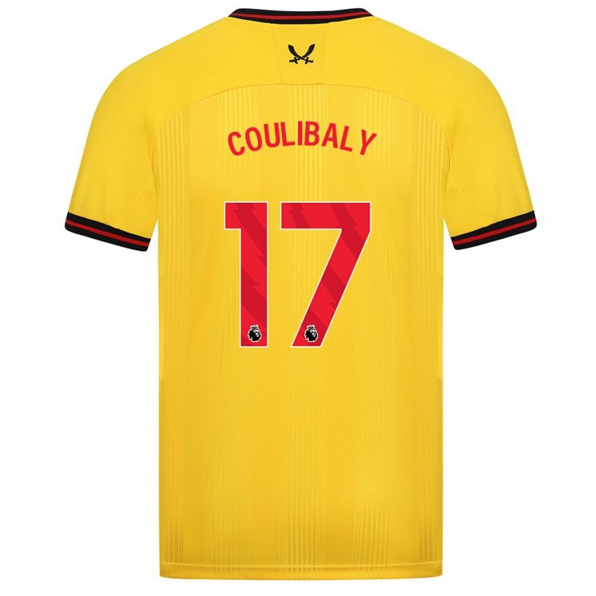 Hombre Camiseta Ismaila Coulibaly #17 Amarillo 2ª Equipación 2023/24 La Camisa Chile