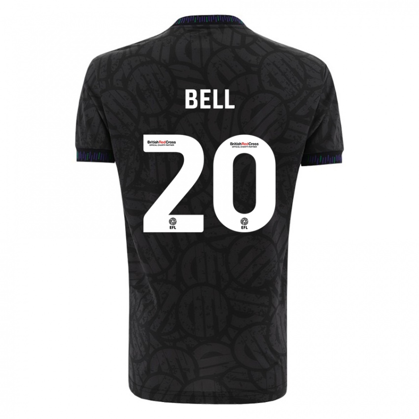 Hombre Camiseta Sam Bell #20 Negro 2ª Equipación 2023/24 La Camisa Chile