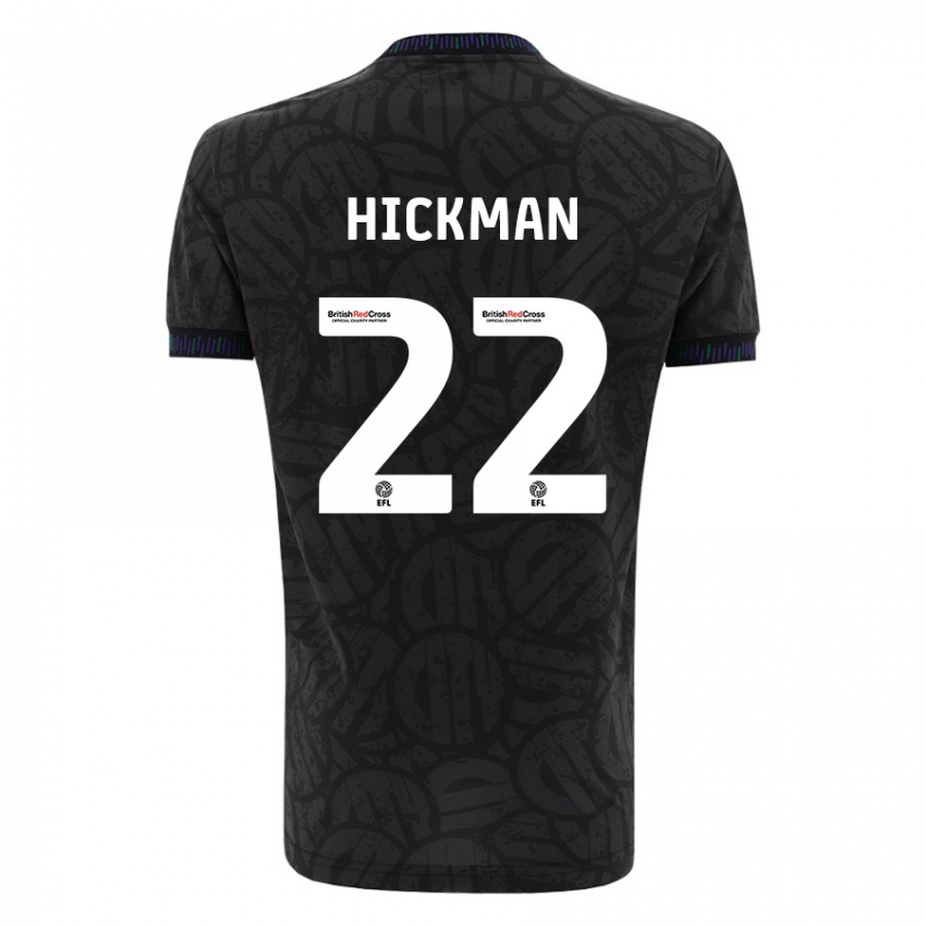 Hombre Camiseta Taylor Gardner-Hickman #22 Negro 2ª Equipación 2023/24 La Camisa Chile