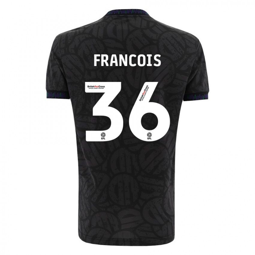 Hombre Camiseta Marlee Francois #36 Negro 2ª Equipación 2023/24 La Camisa Chile