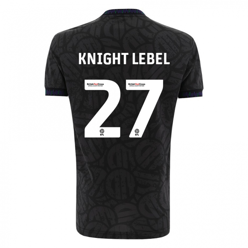 Hombre Camiseta Jamie Knight-Lebel #27 Negro 2ª Equipación 2023/24 La Camisa Chile