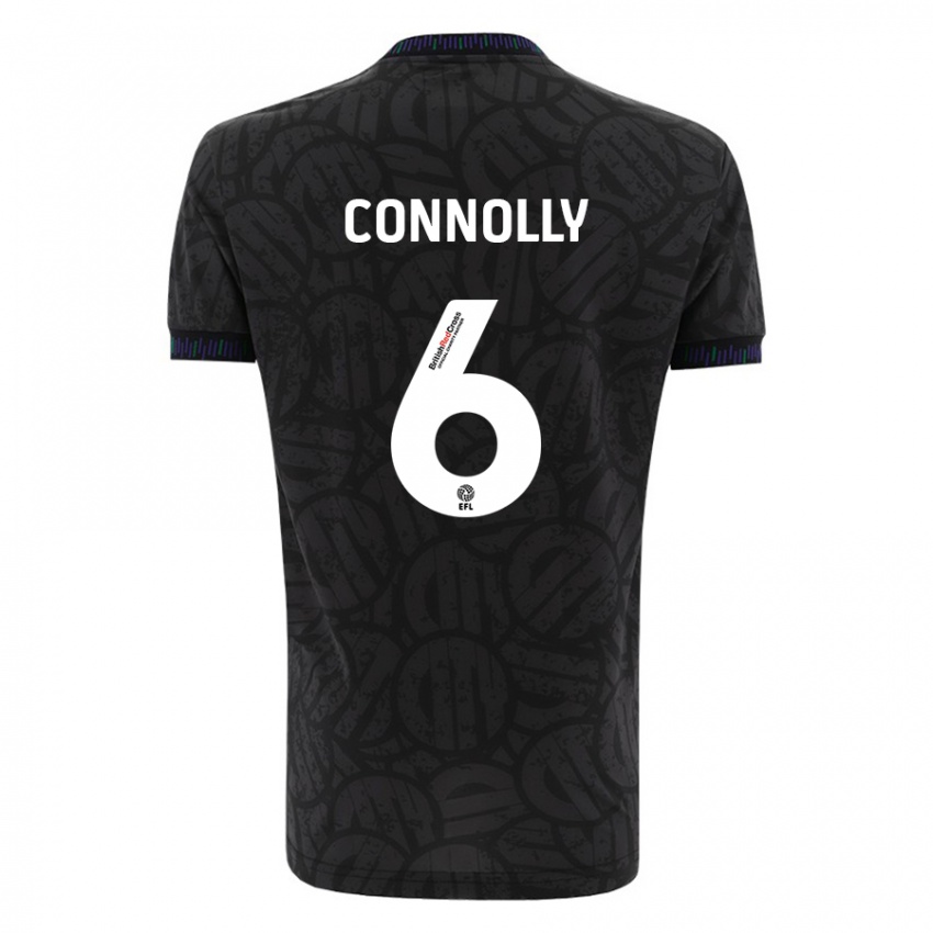 Hombre Camiseta Megan Connolly #6 Negro 2ª Equipación 2023/24 La Camisa Chile