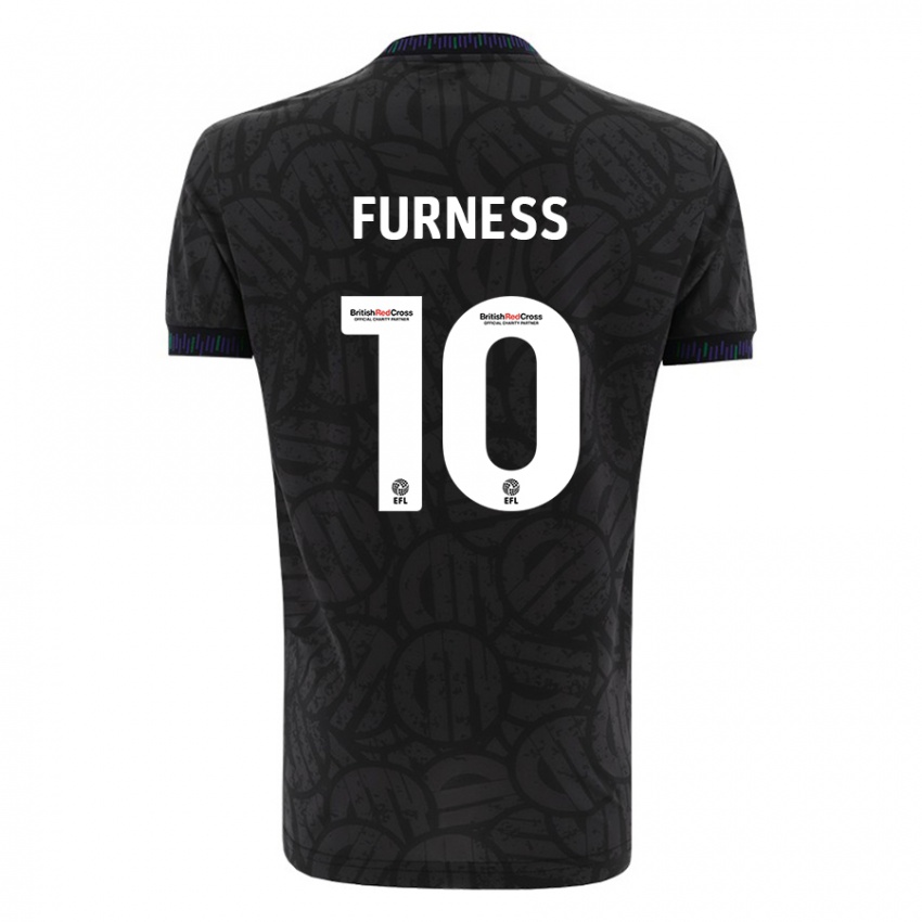 Hombre Camiseta Rachel Furness #10 Negro 2ª Equipación 2023/24 La Camisa Chile