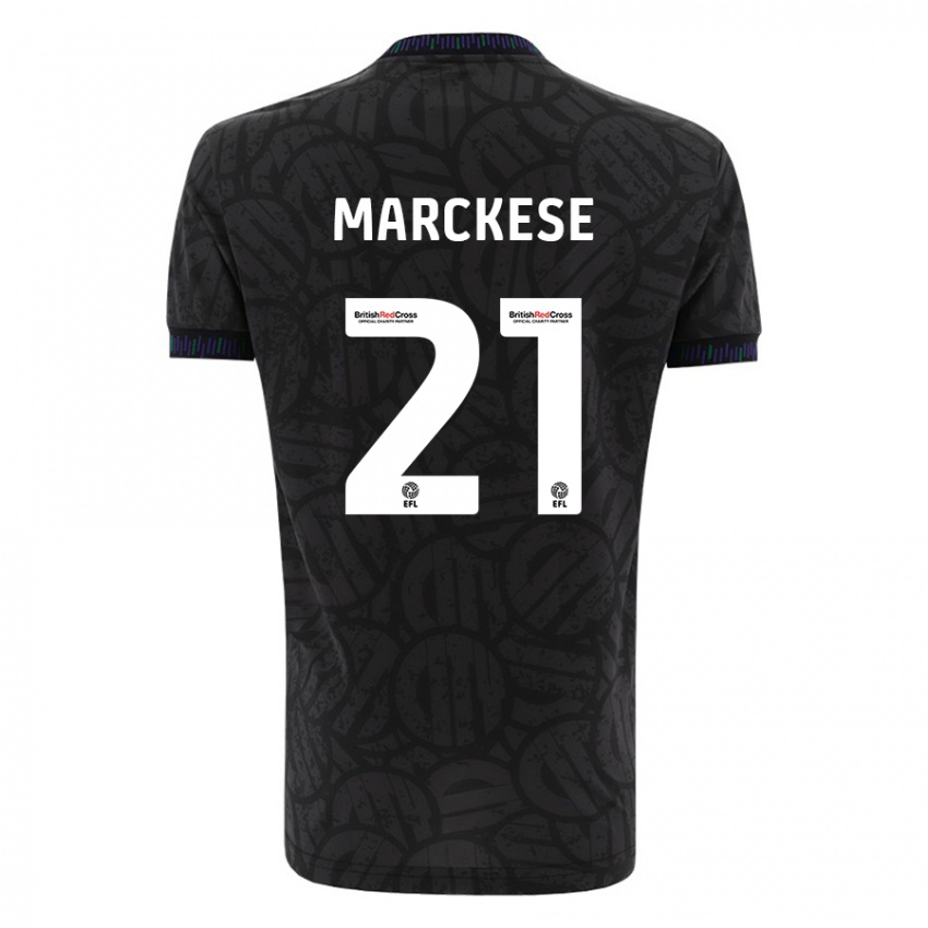 Hombre Camiseta Kaylan Marckese #21 Negro 2ª Equipación 2023/24 La Camisa Chile