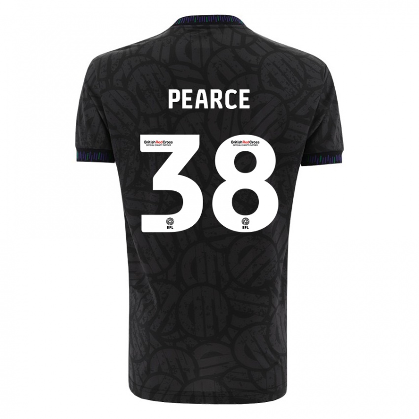 Hombre Camiseta Manon Pearce #38 Negro 2ª Equipación 2023/24 La Camisa Chile