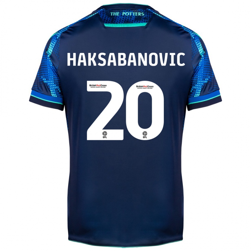 Hombre Camiseta Sead Hakšabanović #20 Armada 2ª Equipación 2023/24 La Camisa Chile