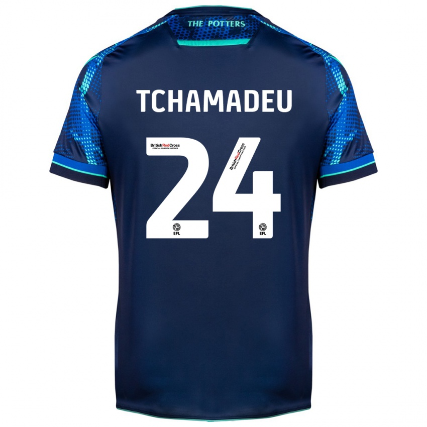 Hombre Camiseta Junior Tchamadeu #24 Armada 2ª Equipación 2023/24 La Camisa Chile