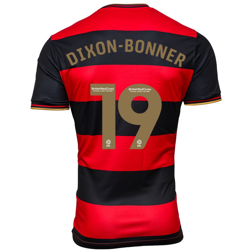 Hombre Camiseta Elijah Dixon-Bonner #19 Negro Rojo 2ª Equipación 2023/24 La Camisa Chile