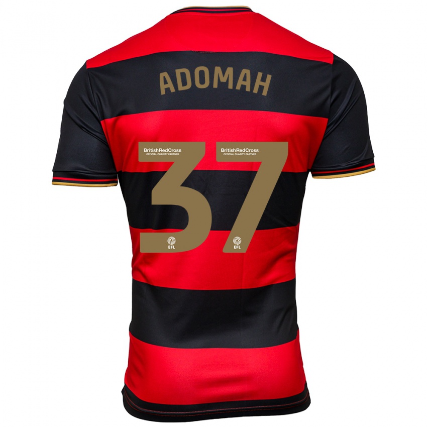 Hombre Camiseta Albert Adomah #37 Negro Rojo 2ª Equipación 2023/24 La Camisa Chile