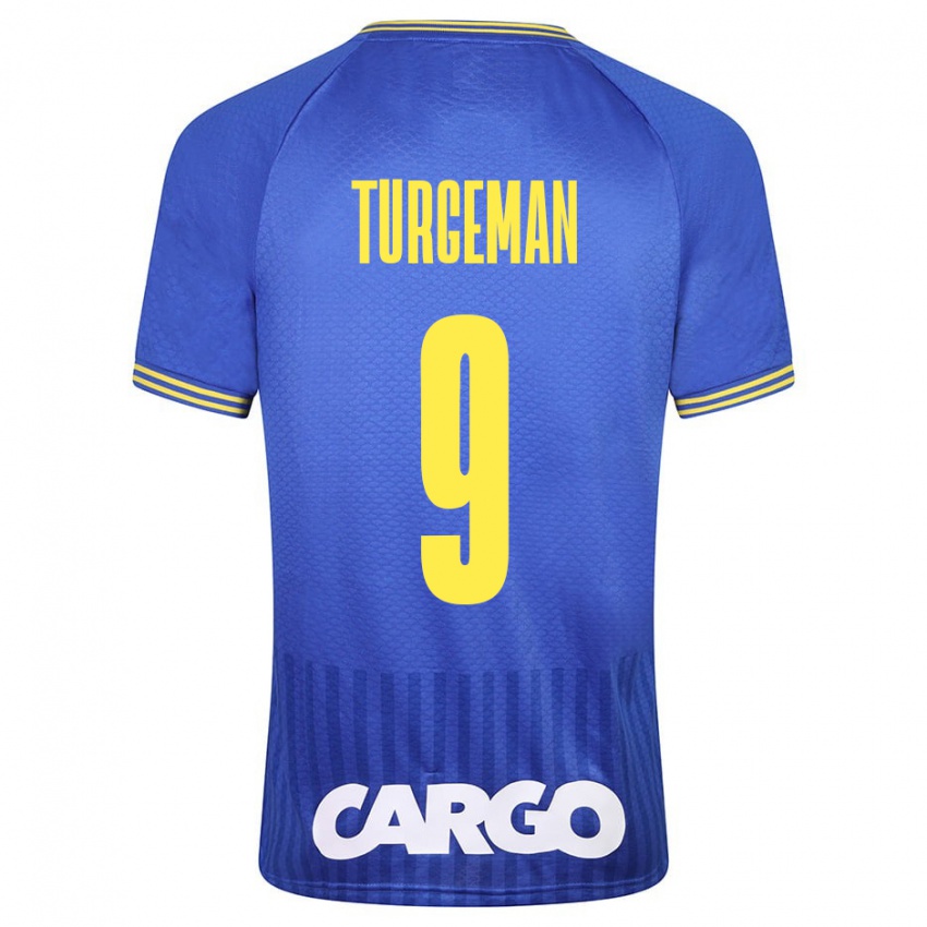 Hombre Camiseta Dor Turgeman #9 Azul 2ª Equipación 2023/24 La Camisa Chile