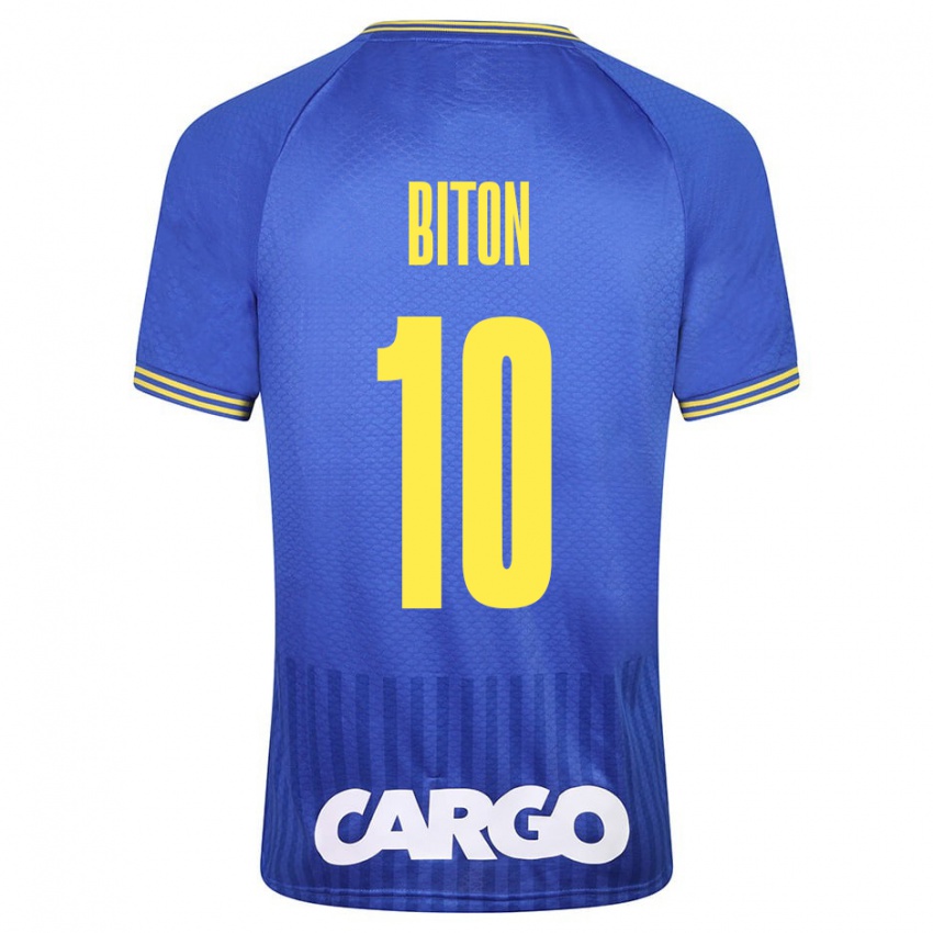 Hombre Camiseta Dan Biton #10 Azul 2ª Equipación 2023/24 La Camisa Chile