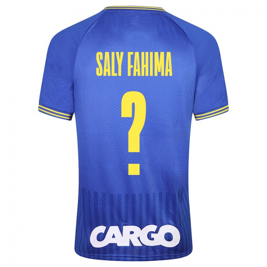 Hombre Camiseta Israel Saly Fahima #0 Azul 2ª Equipación 2023/24 La Camisa Chile