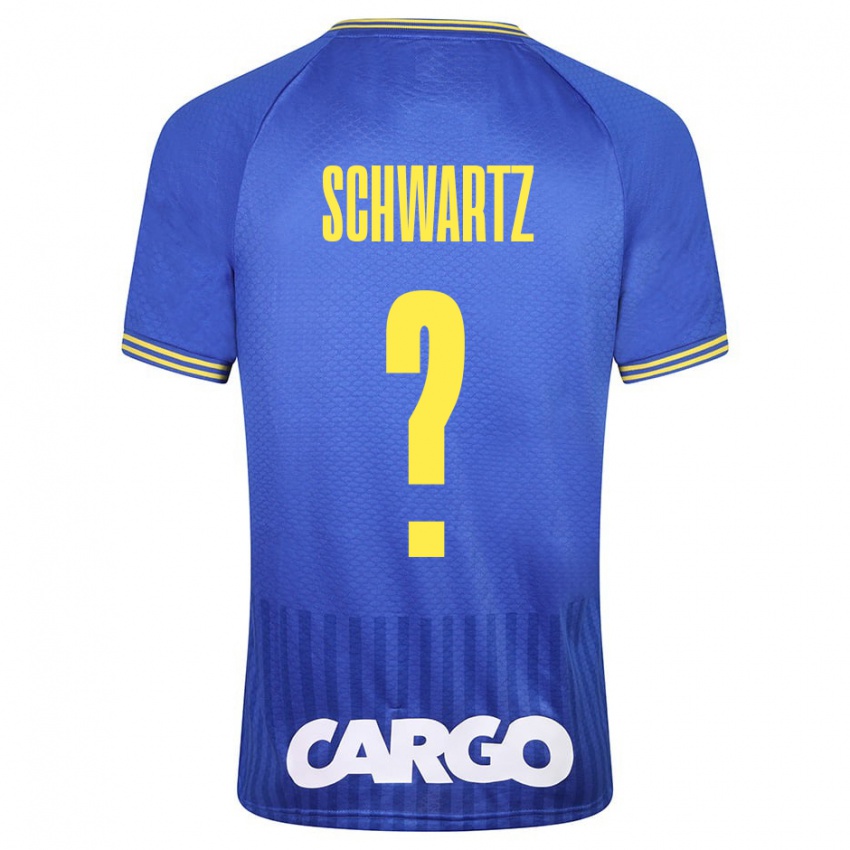 Hombre Camiseta Noam Schwartz #0 Azul 2ª Equipación 2023/24 La Camisa Chile