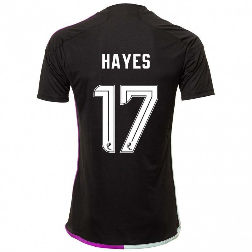 Hombre Camiseta Jonny Hayes #17 Negro 2ª Equipación 2023/24 La Camisa Chile