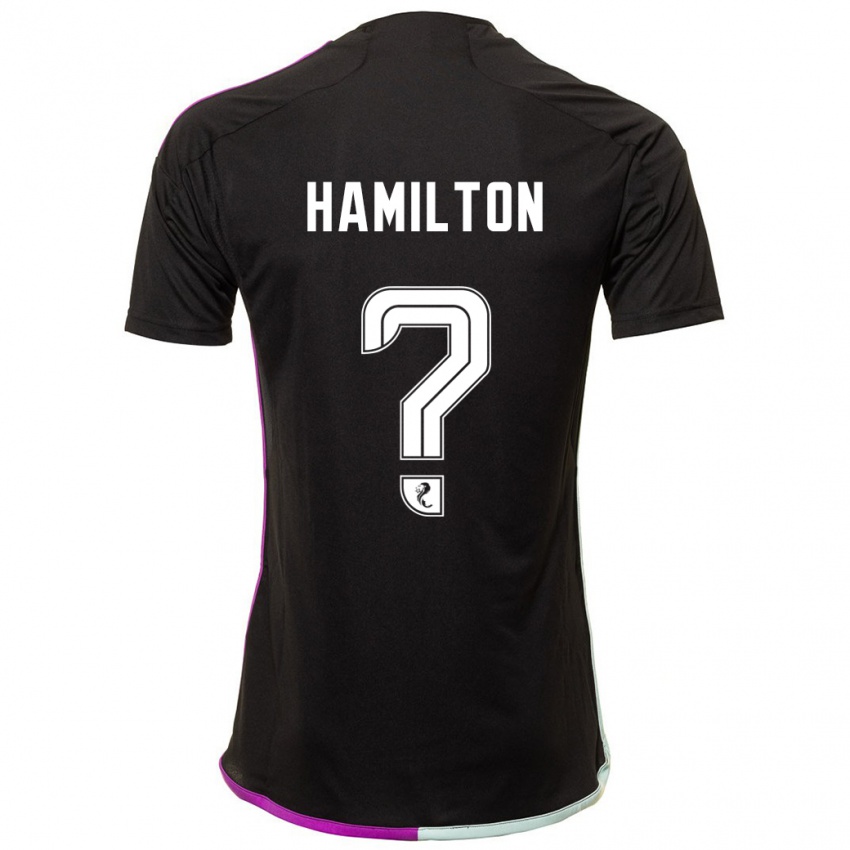 Hombre Camiseta Brendan Hamilton #0 Negro 2ª Equipación 2023/24 La Camisa Chile