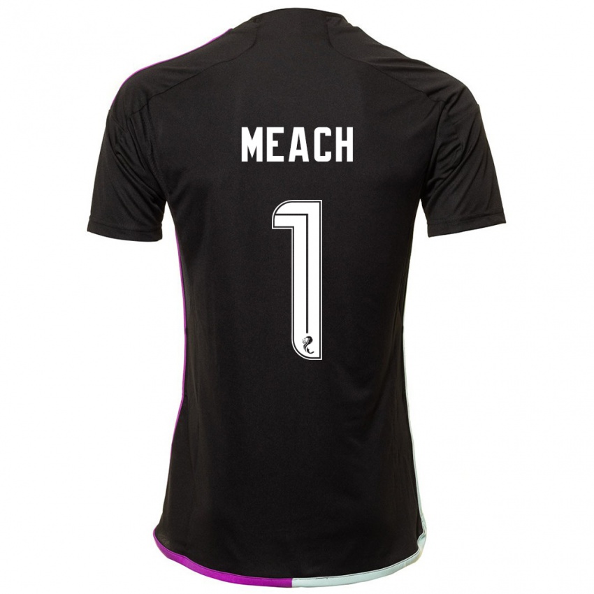 Hombre Camiseta Aaliyah-Jay Meach #1 Negro 2ª Equipación 2023/24 La Camisa Chile