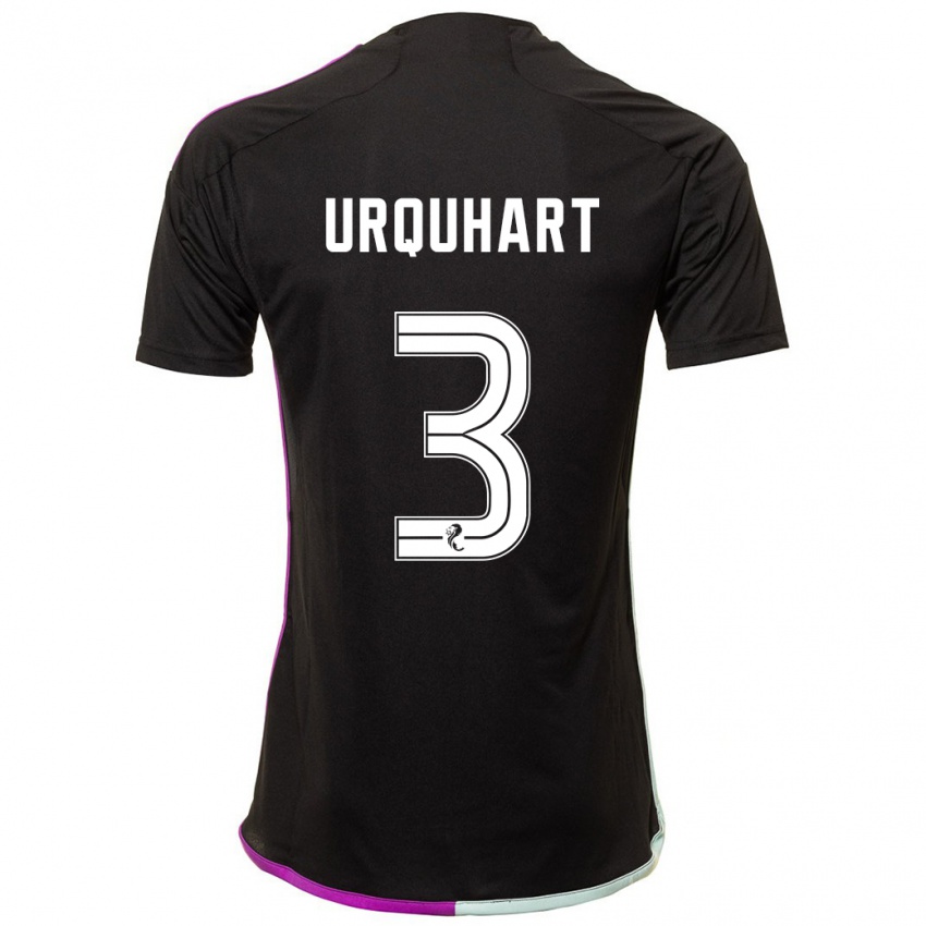Hombre Camiseta Millie Urquhart #3 Negro 2ª Equipación 2023/24 La Camisa Chile