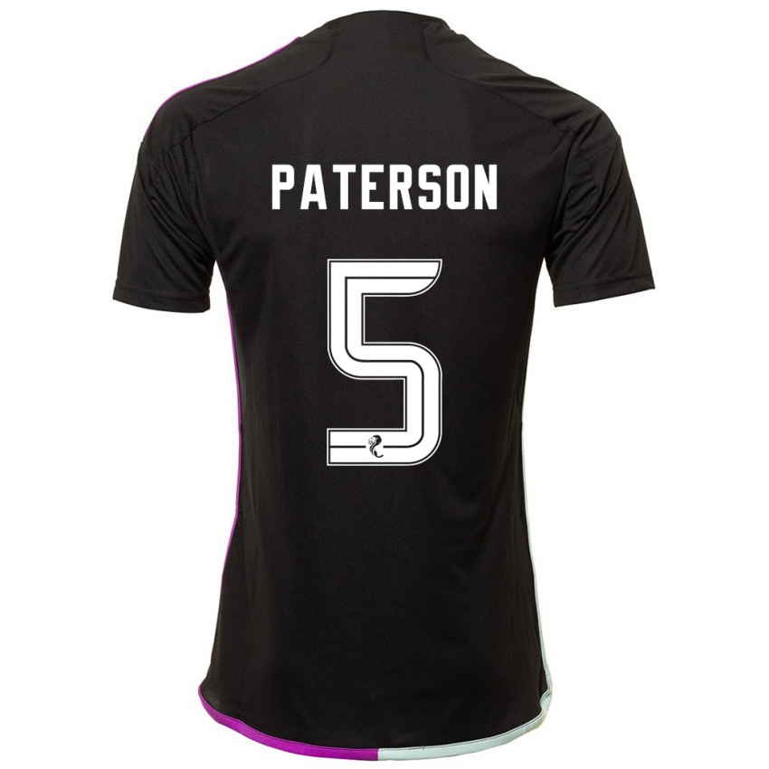 Hombre Camiseta Donna Paterson #5 Negro 2ª Equipación 2023/24 La Camisa Chile