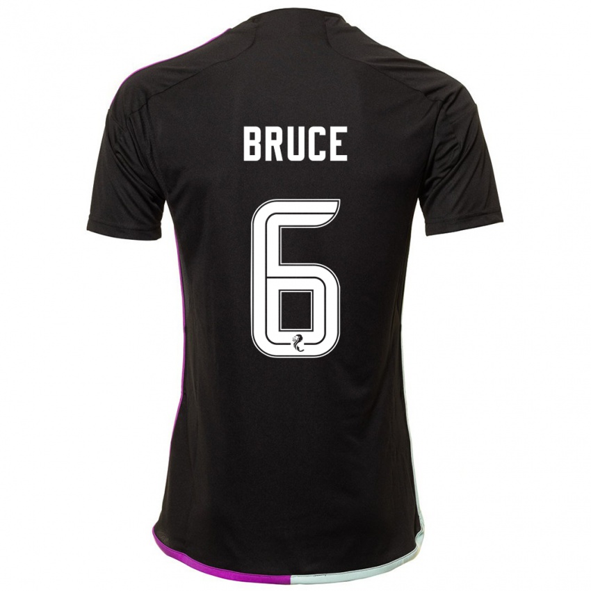 Hombre Camiseta Natasha Bruce #6 Negro 2ª Equipación 2023/24 La Camisa Chile