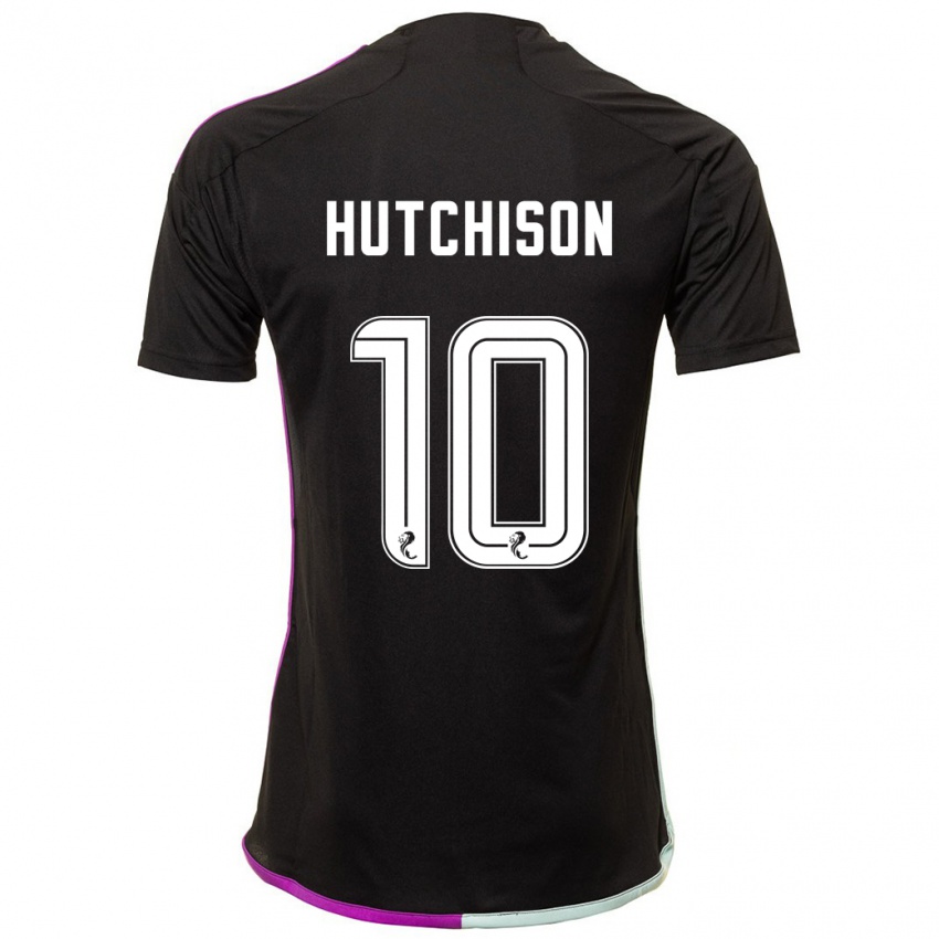 Hombre Camiseta Bayley Hutchison #10 Negro 2ª Equipación 2023/24 La Camisa Chile