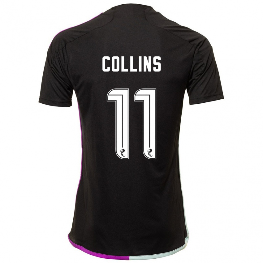 Hombre Camiseta Bailley Collins #11 Negro 2ª Equipación 2023/24 La Camisa Chile