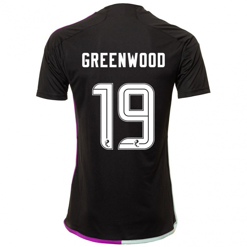 Hombre Camiseta Brodie Greenwood #19 Negro 2ª Equipación 2023/24 La Camisa Chile