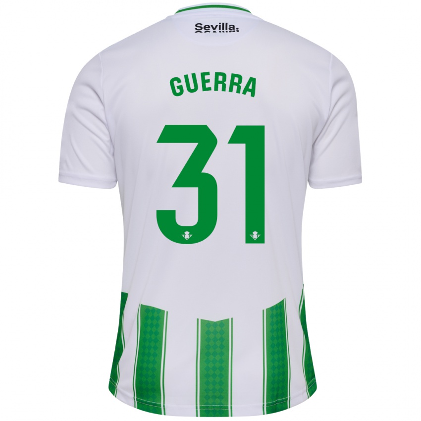 Mujer Camiseta Ana Guerra Morcillo #31 Blanco 1ª Equipación 2023/24 La Camisa Chile