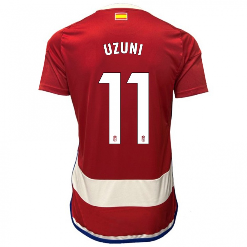 Mujer Camiseta Myrto Uzuni #11 Rojo 1ª Equipación 2023/24 La Camisa Chile