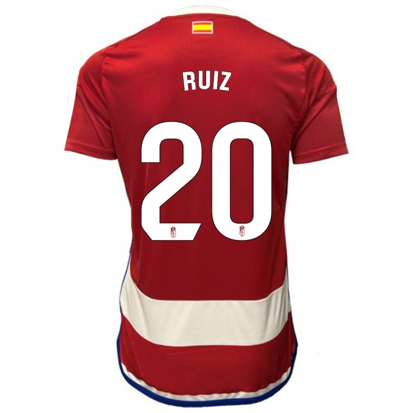 Mujer Camiseta Sergio Ruiz #20 Rojo 1ª Equipación 2023/24 La Camisa Chile