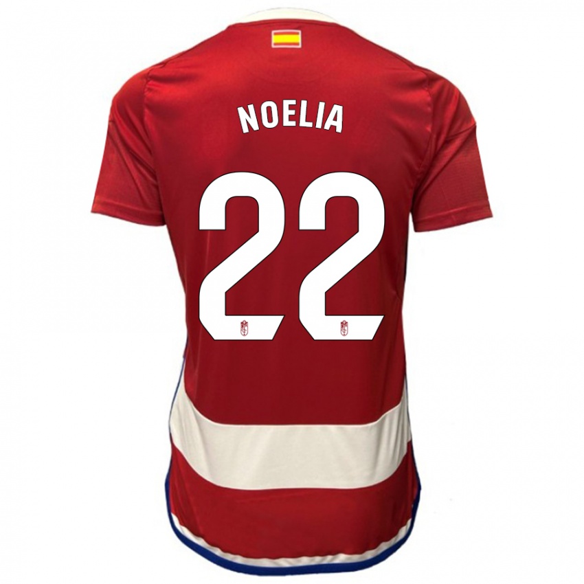 Mujer Camiseta Noelia Salas Mullens #22 Rojo 1ª Equipación 2023/24 La Camisa Chile