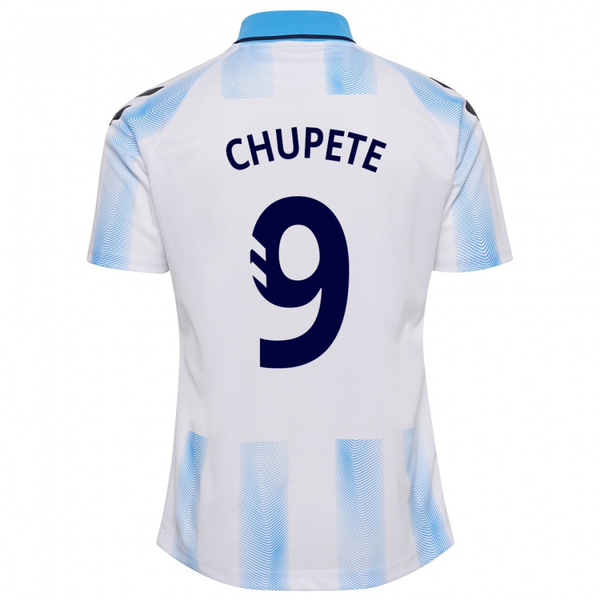 Mujer Camiseta Chupete #9 Blanco Azul 1ª Equipación 2023/24 La Camisa Chile