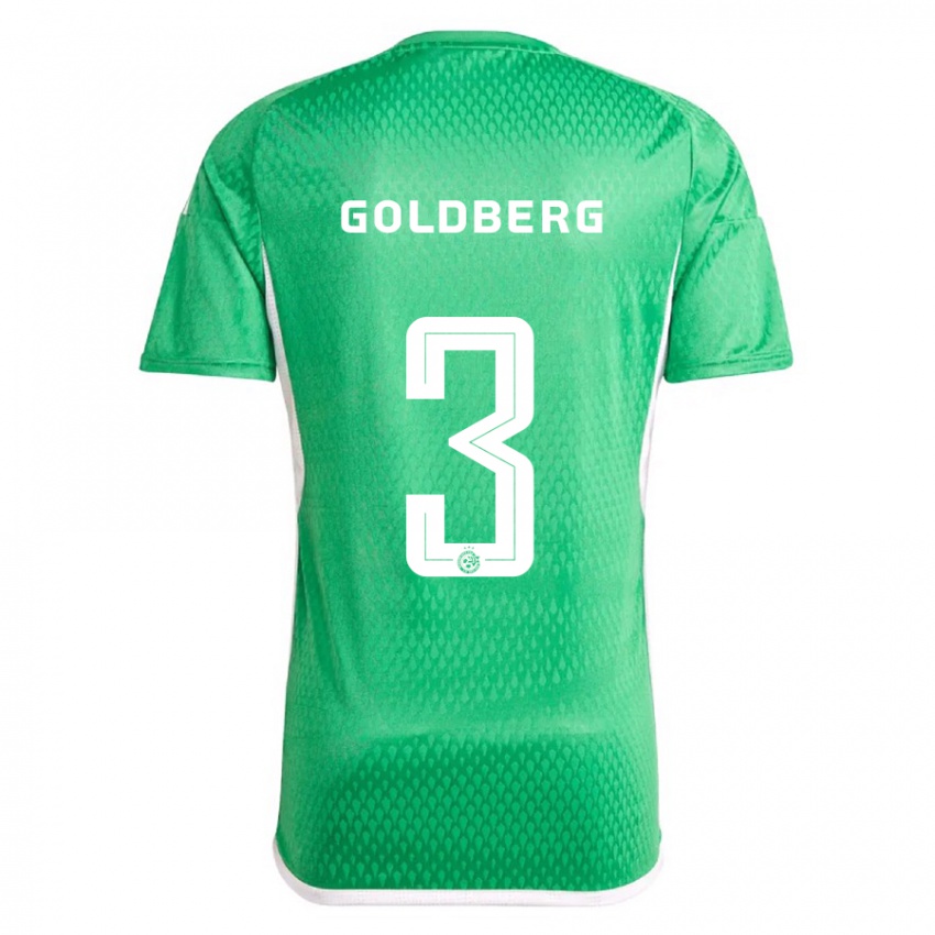 Mujer Camiseta Shon Goldberg #3 Blanco Azul 1ª Equipación 2023/24 La Camisa Chile